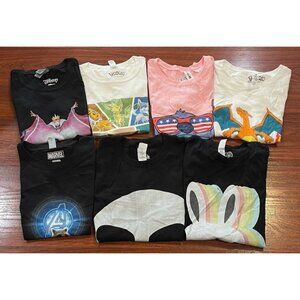 DISNEY LOT OF 7 SHIRTS SIZES SMALL